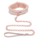 Sex and Mischief Fur Collar and Leash for Sensual Bondage Play
